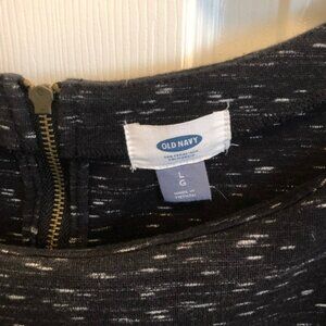 Black with white detail top